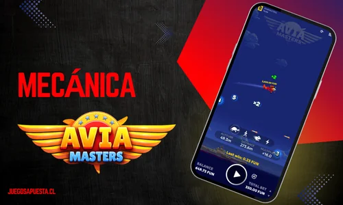 Pantalla de juego Avia Masters con avión y multiplicador creciente.
