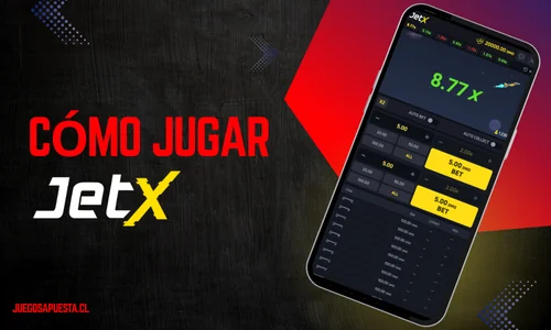 Pantalla inicial JetX mostrando apuestas activas y multiplicador creciente.