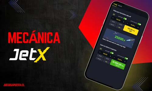 Aplicación móvil Pin-Up Casino mostrando acceso directo al JetX.